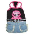Футболка Monkey Daze Attitude Dress Denim для собак, розмір XS, різнокольоровий