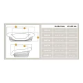 Пластиковий лежак Ferplast Sofa 4 Dove Grey в комплекті з подушкою для собак і котів, 64×48×25 см