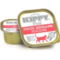 Вологий корм Kippy для стерилізованих котів, паштет з лососем, 90 г