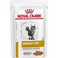 Вологий корм Royal Canin Urinary S / O Moderate Calorie при сечокам'яній хворобі у котів, шматочки в соусі, 85 г