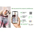 Шлея Waudog Nylon з QR-паспортом, для собак, анатомічна, малюнок "Патрон", розмір S, 30-40 см/30-50 см