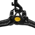 Шлея BronzeDog Active для собак, світловідбиваючий нейлон, чорний, 40-53 см