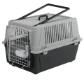 Переноска Ferplast Carrier Atlas 40 для котів і собак, сіро-чорна, 68×49×45 см