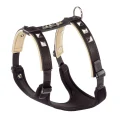 Шкіряна шлейка з металевими аплікаціями, чорна Giotto Luxor Black P L-XL, для собак