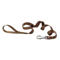 Нейлоновий поводок Ferplast Club G15 / 120 Brown для собак, коричневий, 15 мм, 120 см