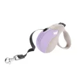 Поводок-рулетка Ferplast Amigo Mini Tape Beige-Purple для собак c стрічкою, бежево-фіолетовий, 12x3x10 см