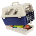 Переноска Ferplast Carrier Atlas 10 Open Organizer для котів, собак і гризунів, біло-синя, 48×33×34 см