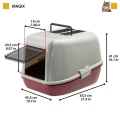Закритий туалет Ferplast Toilet Home Magix для кішок з системою просіювання, 45,5x55,5x41 см