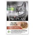 Консерва Purina Pro Plan Cat Nutrisavour Sterilised для стерилізованих котів, з яловичиною, 85 г