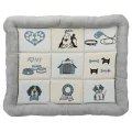 Лежак Trixie Patchwork для котів, з принтом, сірий, 70×50 см