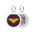 Адресник WAUDOG Smart ID з QR-паспортом, малюнок "Чудо Женжіна DC", діаметр 25 мм