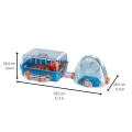 Клітка Ferplast cage combi 2 для хом'яків з міні-спортзалом