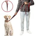 Повідець BronzeDog Mesh для собак, сітчастий нейлон, червоний, 200×1.6 см