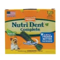 Ласощі Nylabone Nutri Dent Chicken Mini для чищення зубів для собак, смак курки, 125 шт, ціна за 1 шт