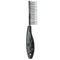 Гребінець дворядний TatraPet Dog Salon з пластиковою ручкою, 3×18 см