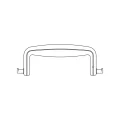 Ferplast Запасна пластикова ручка L380 Handle Bordo для перенесення Atlas Deluxe