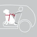 Захисна шлея в авто Trixie Dog Protect, 65-80 см, 25 мм, чорний