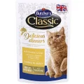 Вологий корм Butcher's Cat Delicious для котів, з куркою і печінкою, пауч, 100 г