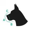 Намордник BronzeDog, для собак, нейлоновий, регульований, принт ацтеки, 16-19 см