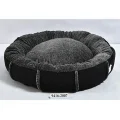 Лежак Animall Mary Velvet для собак та котів, розмір S, 56×56×15 см, чорний