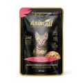 Вологий корм АнімАлл для котів, курка з креветками, 80 г