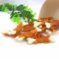 Лакомство Селянські Смаколики для собак, кальциевые косточки с курицей, 7 см, 500 г