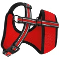 Шлея BronzeDog Mesh для собак дрібних порід, сітчастий нейлон, червоний, 35-38 см