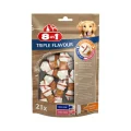 Ласощі для собак 8in1 Triple Flavour жувальні кістки, XS, з м'ясом, 21 шт
