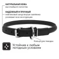 Нашийник Waudog Glamour круглий, діаметр 8 мм, довжина 20-25 см, чорний