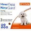 Таблетки Boehringer Ingelheim NexGard від бліх і кліщів для собак S, 2-4 кг, ціна за 1 таблетку