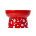 Миска Petkit Polka Dot Bowl керамічна, для собак малих порід і котів, червона, 120 мл