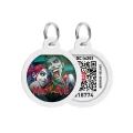 Адресник WAUDOG Smart ID з QR-паспортом, малюнок "Божевільна любов", діаметр 25 мм