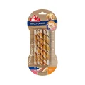 Ласощі для собак 8in1 Triple Flavour плетені палички, з яловичиною, 10 шт
