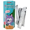 Ласощі CattyMan Complete Kitty’s Cream рідкі, 5 смаків: ікра з куркою, лососем, тунцем, яловичиною, качкою, для котів, набір 10 шт. х 16 г, 160 г