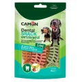 Ласощі Dental Snak Mix, рибний скелет з солодкої картоплі зі смаком банана, полуниці та яблука, 90 г, 8 см
