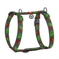 Шлея Waudog Nylon з QR-паспортом для собак, анатомічна, малюнок "Калина", розмір L, 50-90/60-100 см