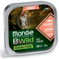Консерви Monge Cat Be Wild Gr.Free Wet Adult для дорослих котів, паштет, лосось з овочами, 100 г