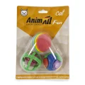 Набір м'ячиків AnimAll Fun Cat в асортименті, для котів, 3 шт