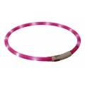 Нашийник Trixie Flash Light USB XS-XL світиться, 70 см х 10 мм, рожевий