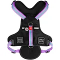 Шлея Waudog Nylon для собак, безпечна, фіолетовий, 25 мм, розмір L, 55-85 см, 65-85 см