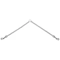 Повідець-спарка Flamingo Twin Chain для собак, метал, 2.5 мм, 2×30 см