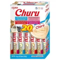 Ласощі INABA "Churu" для котів, вершковий мус "Різновиди тунця і морепродуктів", 20 шт, 280 г