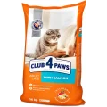 Сухий корм Клуб 4 Лапи Adult Cats Premium для дорослих котів, з лососем, 14 кг