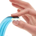Повідець Ferplast Ergofluo Matic GA20 / 200 блакитний для собак з автоматичним карабіном, 20 мм, 200 см