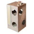 Ferplast Cat Tree Kubo 2 будиночок для котів з кігтеточкою і зонами для відпочинку та ігор, 45x47x89 см