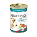Консерва Healthy All Days, паштет зі шматочками, тунець з рисом, для собак 400 г