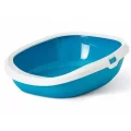 Туалет Savic Gizmo Large для кішок, з бортиком, блакитний, 52 х 39,5 х 15 см