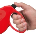 Поводок-рулетка для собак до 25 кг Ferplast Amigo Easy M Tape Rosso c стрічкою, червоний, 5 м