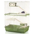 Клітка Imac Rat 80 Double Wood клітина для щурів, пластик, зелена, 80х48.5х108.5 см
