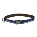 Нейлоновий нашийник Coastal K9 Explorer для собак, синій, 2.5×30-45 см